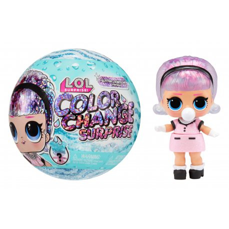 L.O.L. SURPRISE - Куколка лол Блестящая Меняющая цвет в шарике - фото