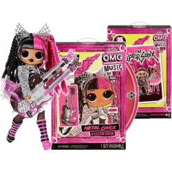 Кукла LOL Surprise OMG Music Remix Rock Metal Chick и электрогитара - фото