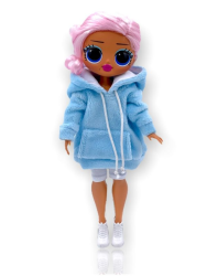 Dolls' Fashion Одежда для куклы 23 см, куклы типа лол, Хиди и велосипедки (голубой) - фото