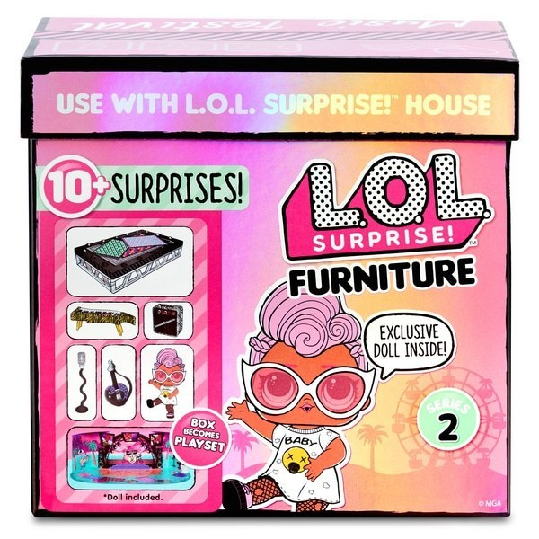 Набор Lol Furniture с куклой Grunge Grrrl и мебелью 2 серия - фото