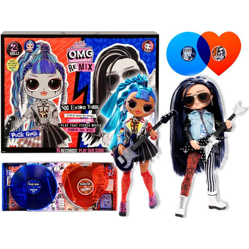 Игровой набор Куклы LOL Surprise! OMG Remix Rocker Boi and Punk Grrrl
