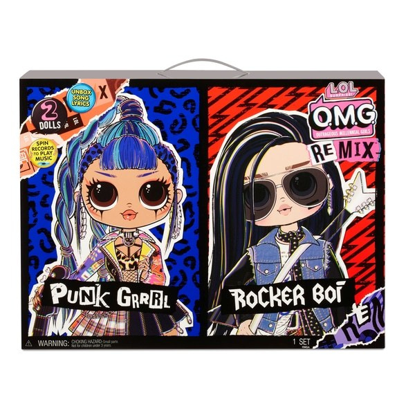 Игровой набор Куклы LOL Surprise! OMG Remix Rocker Boi and Punk Grrrl - фото8