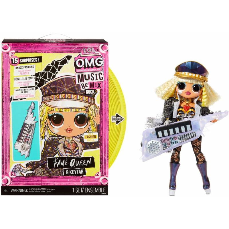 Кукла LOL Surprise OMG Music Remix Rock Bhad Gurl и клавитара - фото2
