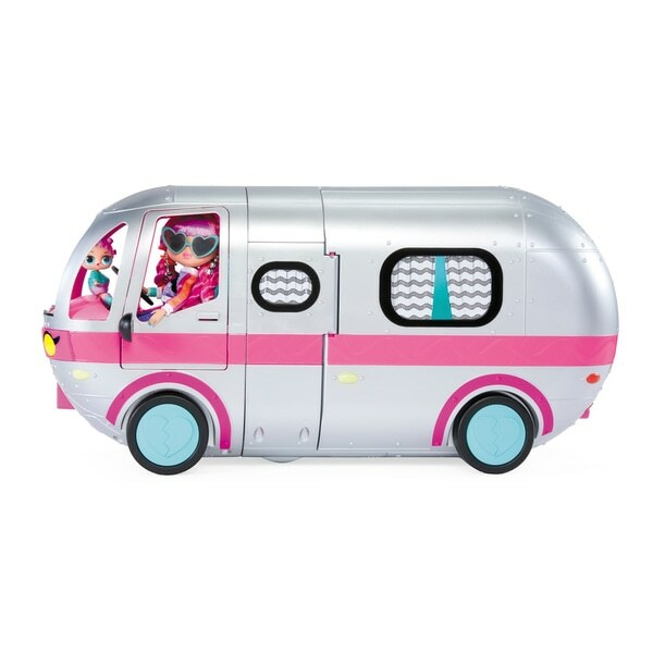 Автобус LOL OMG серебристо-розового цвета