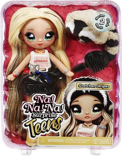 Большая кукла Na Na Na Surprise Teens Gretchen Stripes 2 серия - фото3