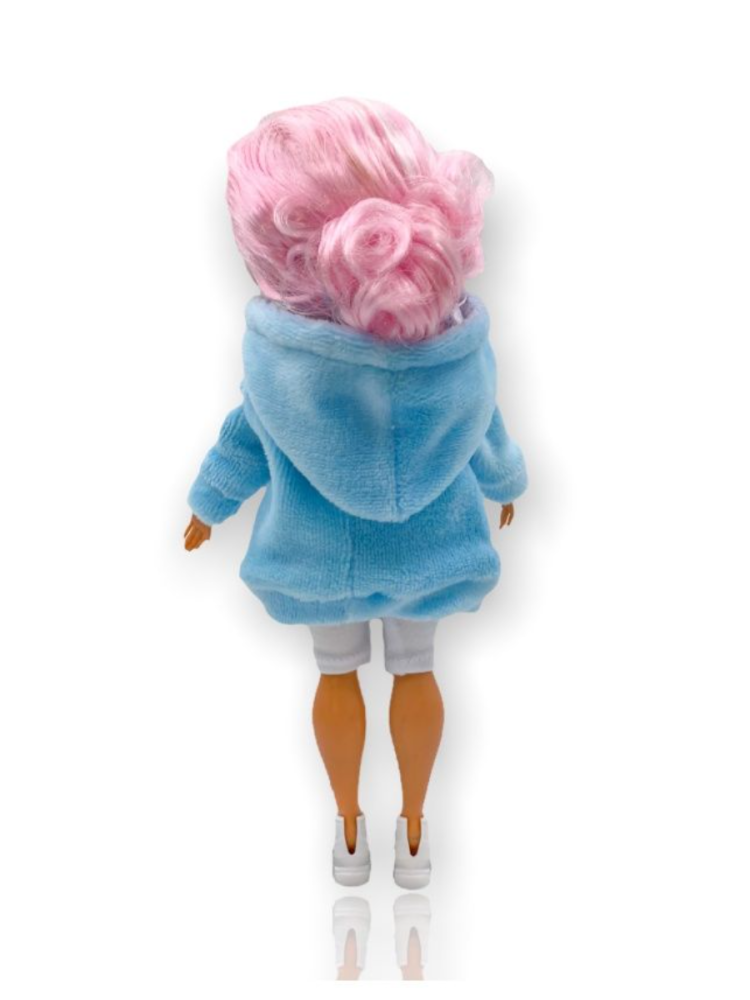 Dolls' Fashion Одежда для куклы 23 см, куклы типа лол, Хиди и велосипедки (голубой) - фото2