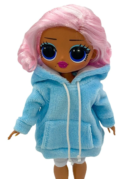 Dolls' Fashion Одежда для куклы 23 см, куклы типа лол, Хиди и велосипедки (голубой) - фото5