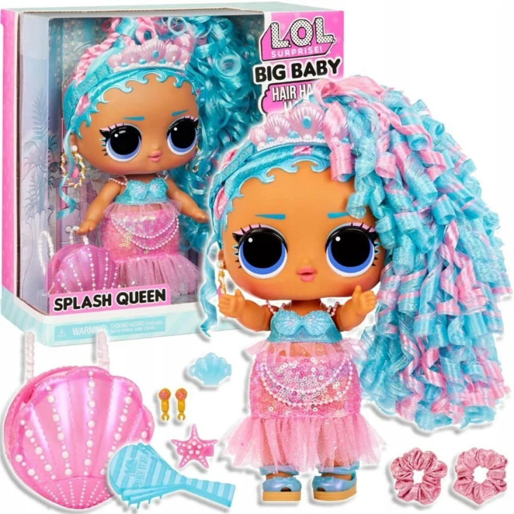 Кукла LOL Surprise Big Baby Hair Hair Hair Splash Queen - фото