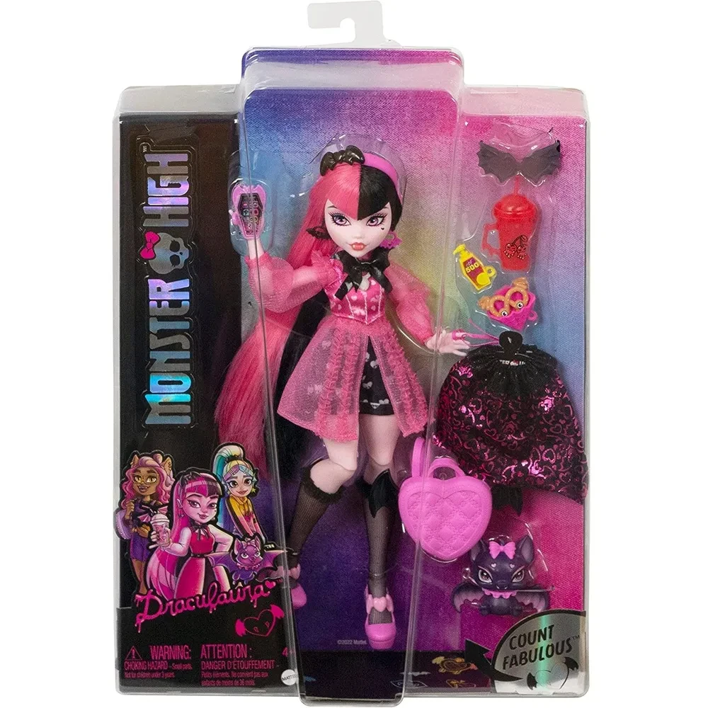 Кукла Монстр Хай Дракулаура (3-е поколение, 2022) (Monster High Doll Draculaura)