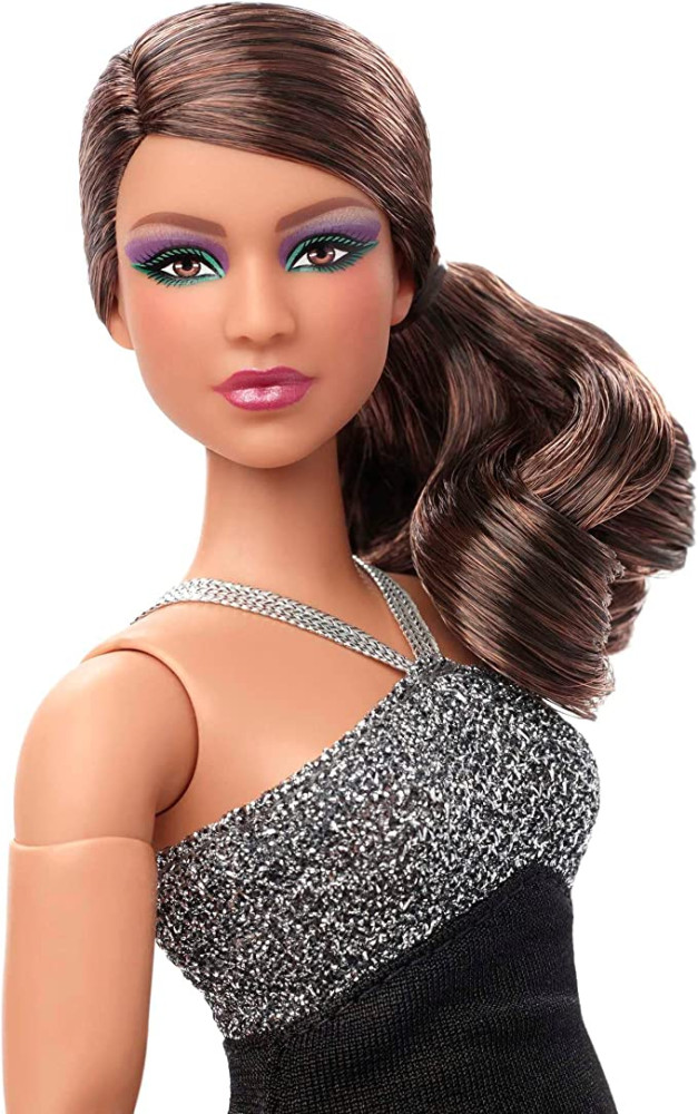 Barbie Signature Barbie Looks Doll (Brunette Wavy Hair, Curvy Body Type), Fully Posable Fashion Doll, Gift for Collectors - фото5