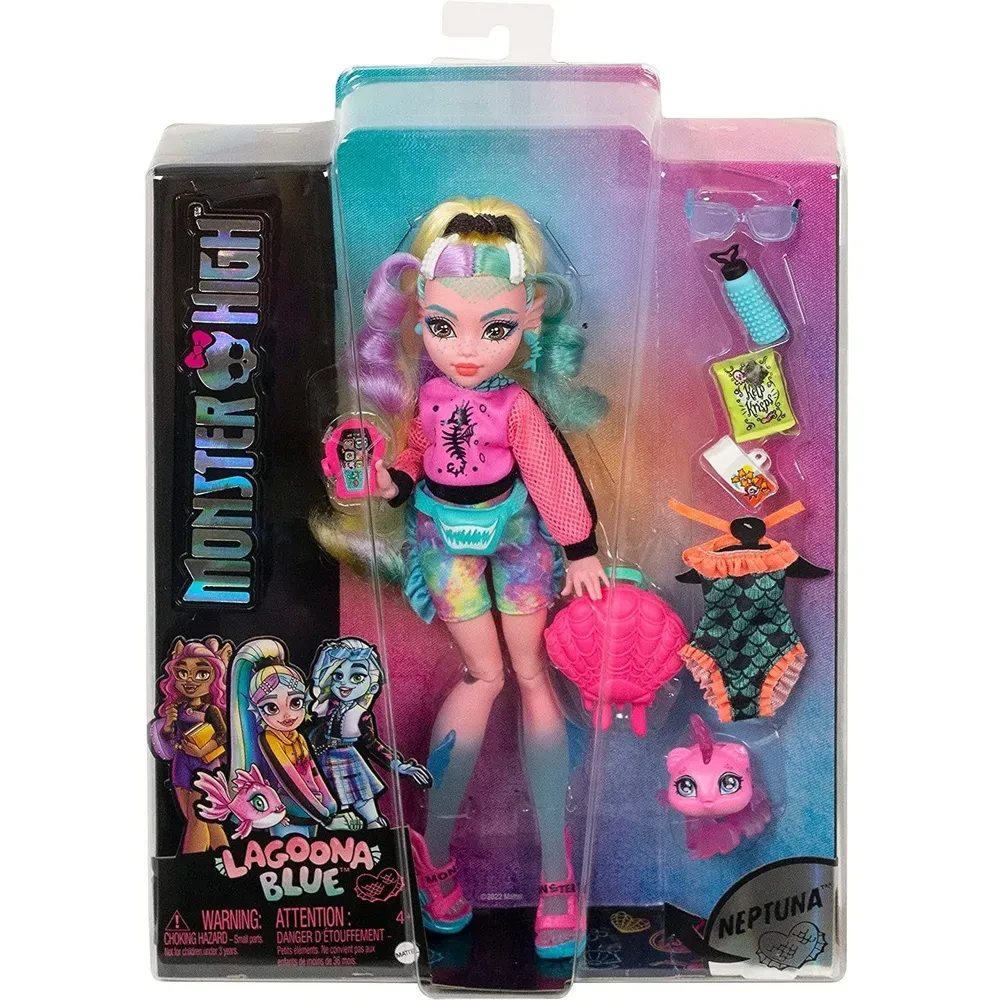 Кукла Монстр Хай Лагуна Блю (3-е поколение, 2022) (Monster High Doll Lagoona Blue)