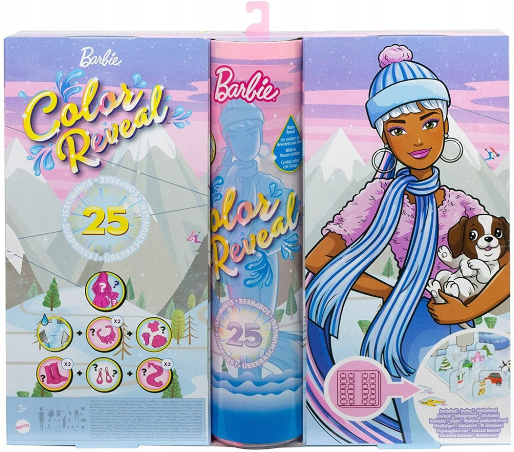 Адвент Календарь Куклы Барби Color Change Reveal - фото2