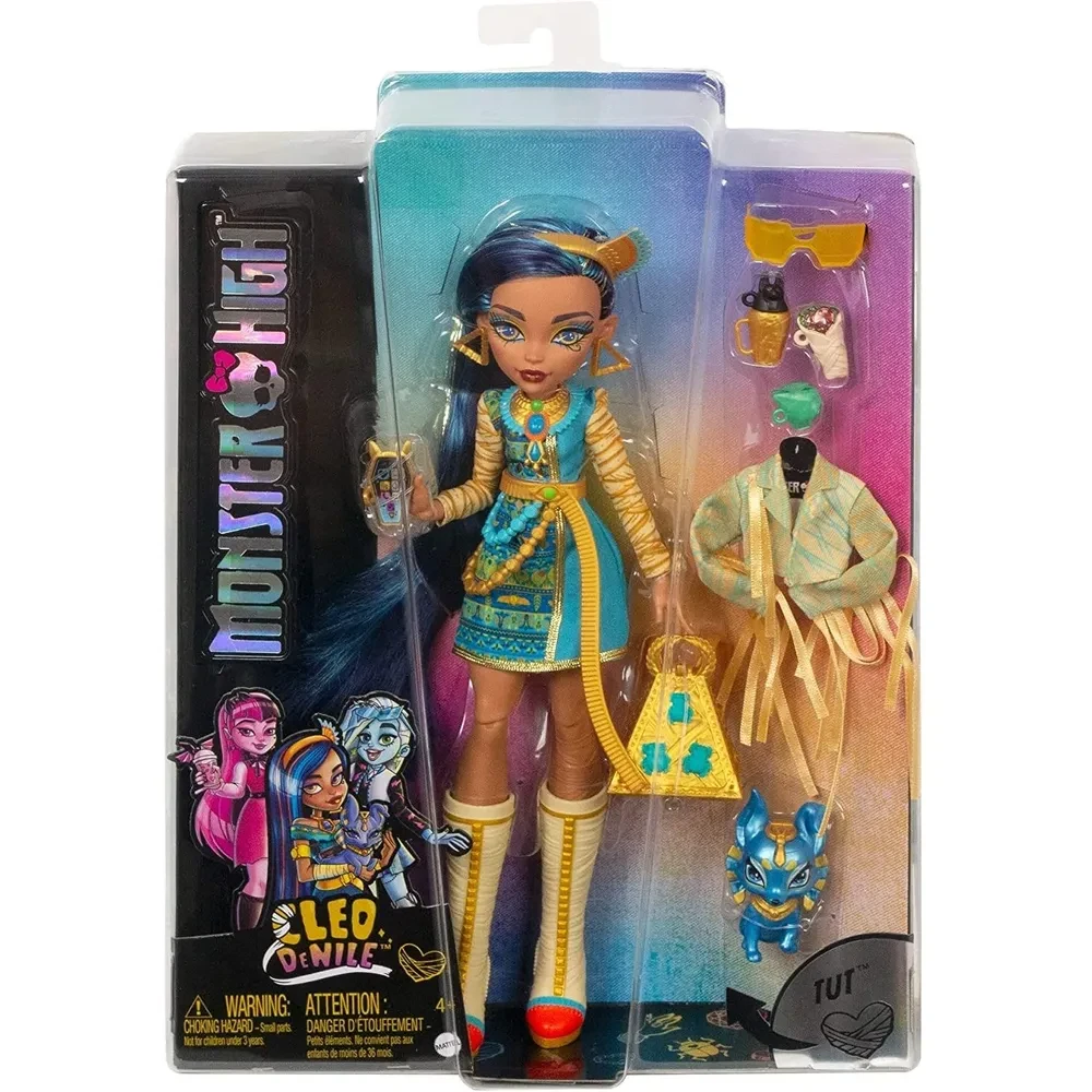 Кукла Монстр Хай Клео де Нил (3-е поколение, 2022) (Monster High Doll Cleo De Nile) - фото2