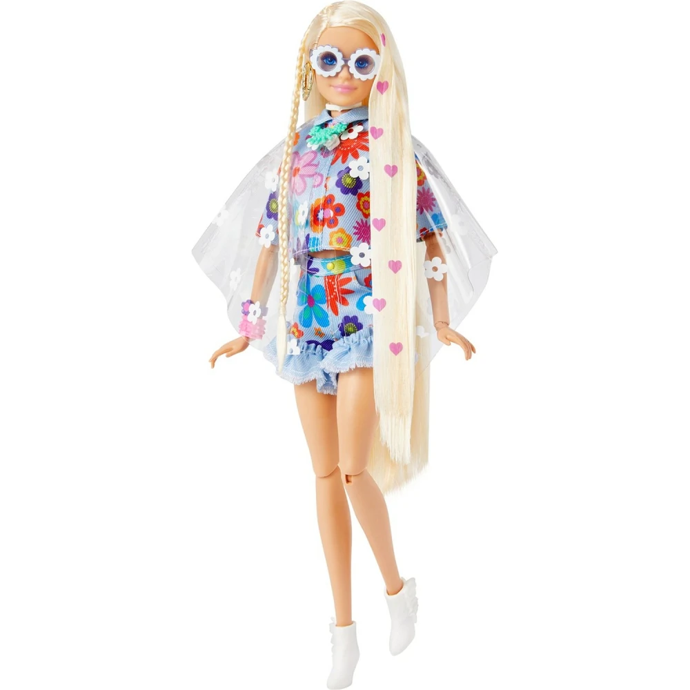 Кукла Барби Экстра в одежде с цветочным принтом HDJ45 - фото2