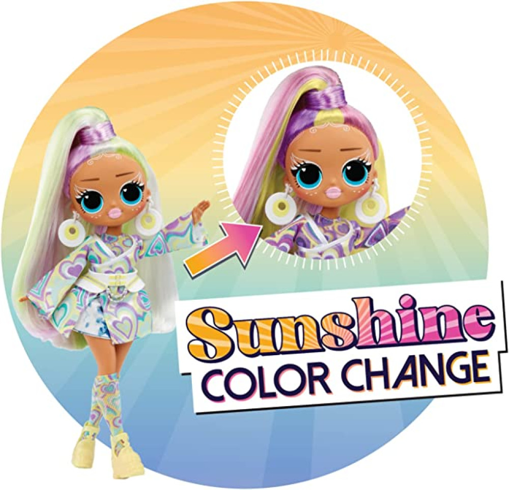 LOL Surprise OMG Sunshine Color Change Sunrise Fashion Doll with Color Changing Hair and Fashions and Multiple Surprises – Great Gift for Kids Ages 4+ - фото3