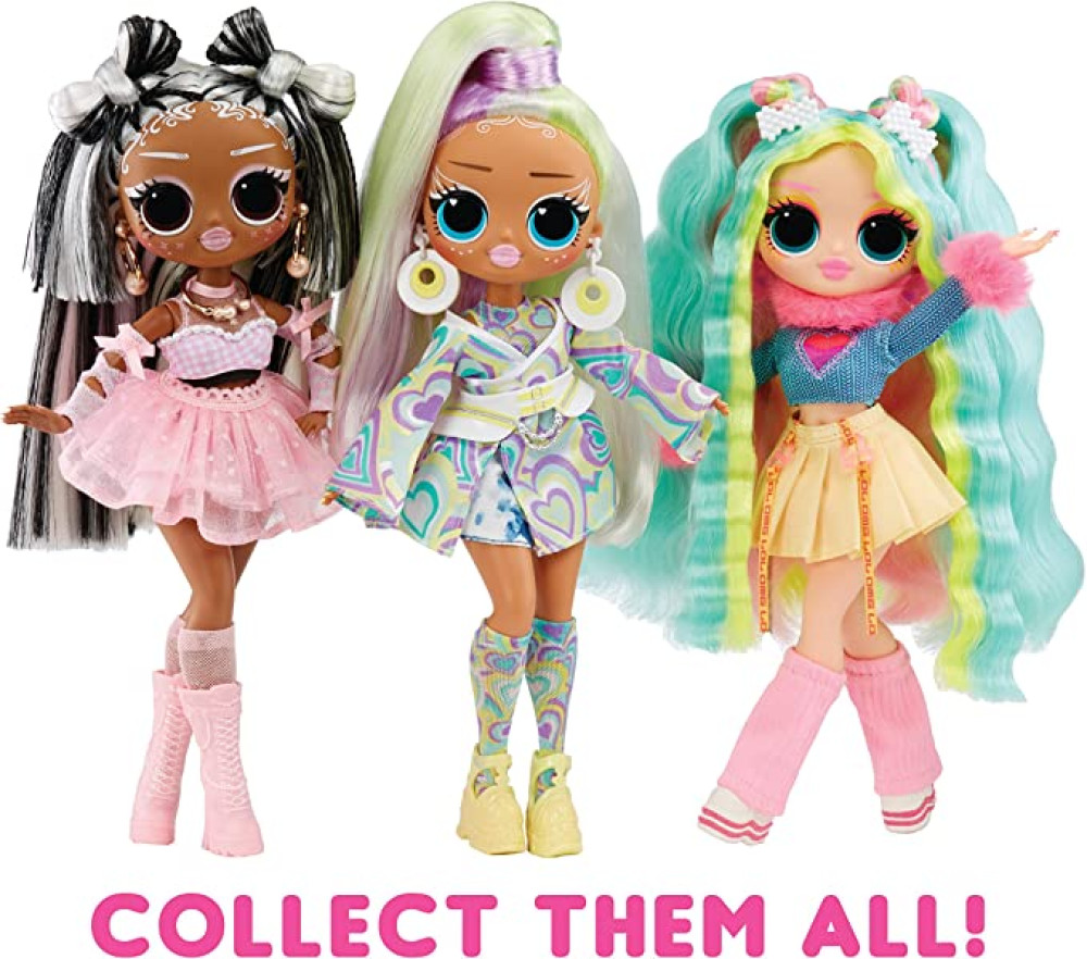 LOL Surprise OMG Sunshine Color Change Bubblegum DJ Fashion Doll with Color Changing Hair and Fashions and Multiple Surprises – Great Gift for Kids Ages 4+ - фото6
