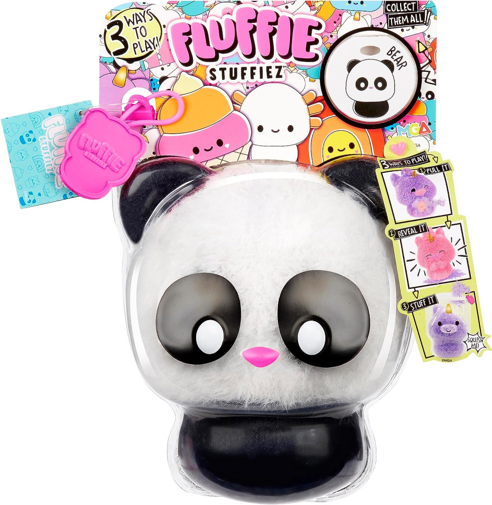 Мягкая игрушка-антистресс Fluffie Stuffiez Пушистый сюрприз Радуга Панда