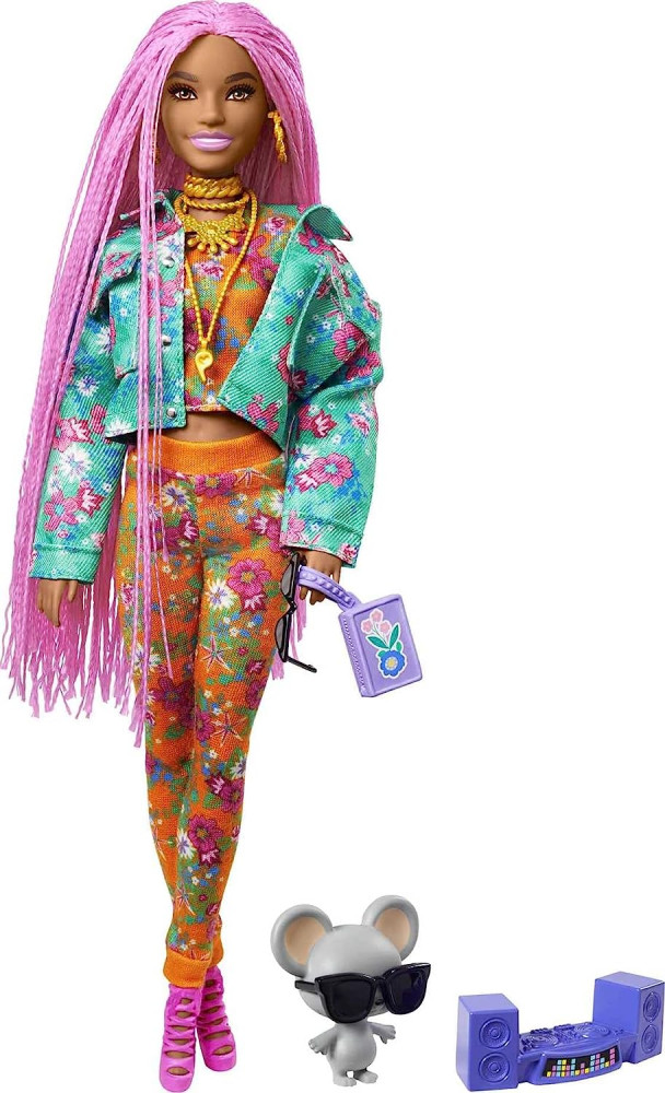 Барби Экстра Barbie Extra №10 с мышонком - фото