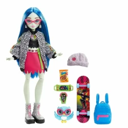 Кукла Монстр Хай Гулия Йелпс (3-е поколение, 2022) (Monster High Ghoulia Yelps Posable Doll) - фото